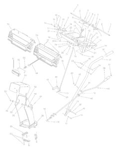 Handleandchute Diagram and Parts List for 31AE640F000 2003 Yard Machines Snow Blower